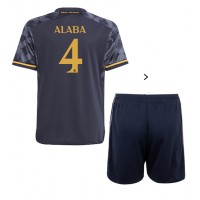 Camiseta Real Madrid David Alaba #4 Visitante Equipación para niños 2023-24 manga corta (+ pantalones cortos)